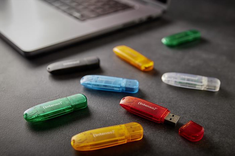 Immagine del prodotto INTENSO - CHIAVETTA USB RAINBOW TRIPACK 3X8GB-GIALLO/ROSSO/NERO