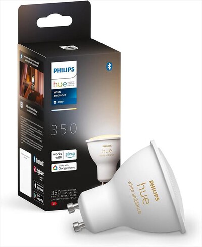 PHILIPS - HUE WHITE AMBIANCE LAMPADINA GU10 35W-Bianca