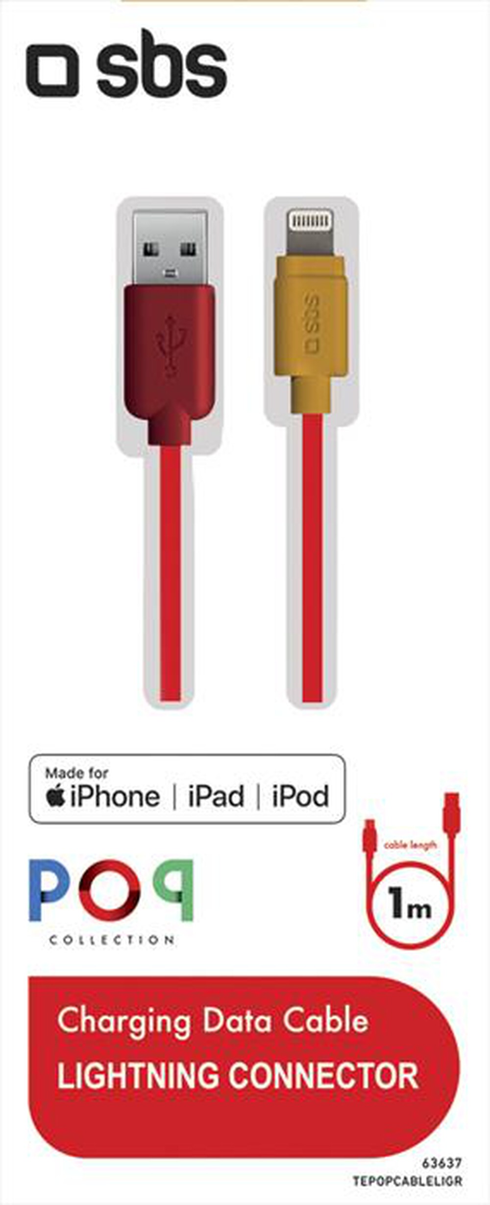 Immagine del prodotto SBS - TEPOPCABLELIGR-ROSSO