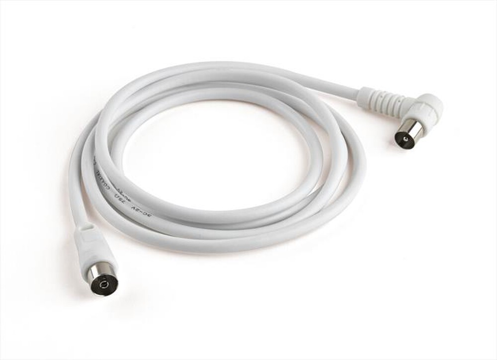 Immagine del prodotto MELICONI - Cavo Antenna con plug 90 gradi 2 MT ANT2M90-Bianco
