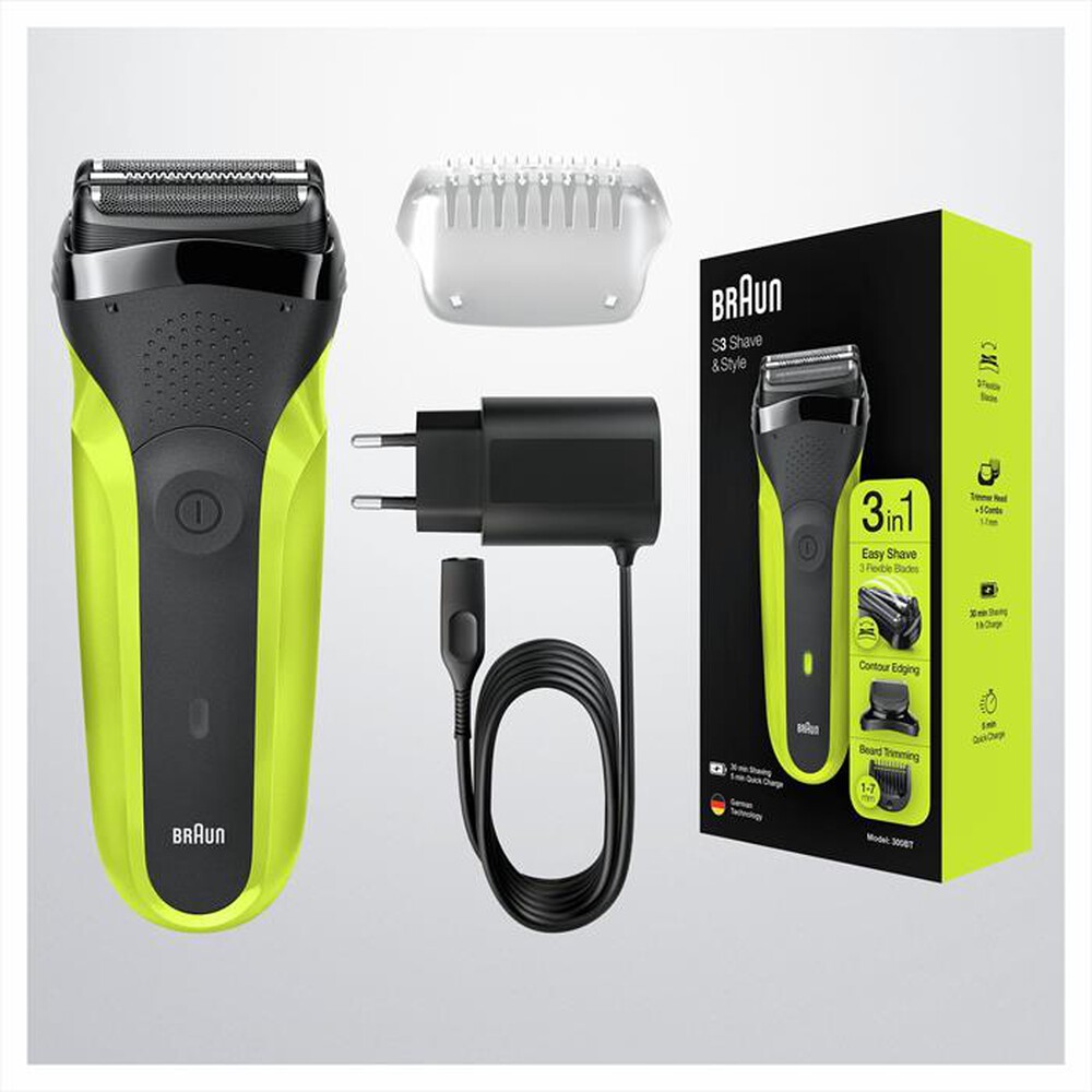 Immagine del prodotto BRAUN - Series 3 Shave&Style 300BT-Nero/Verde