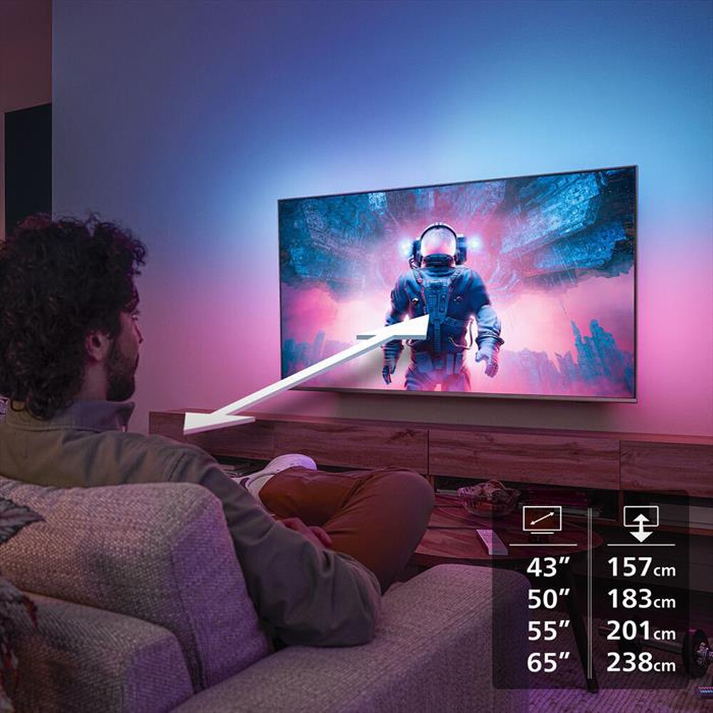 Immagine del prodotto PHILIPS - Smart TV Ambilight LED 4K 65" 65PUS8010-Black