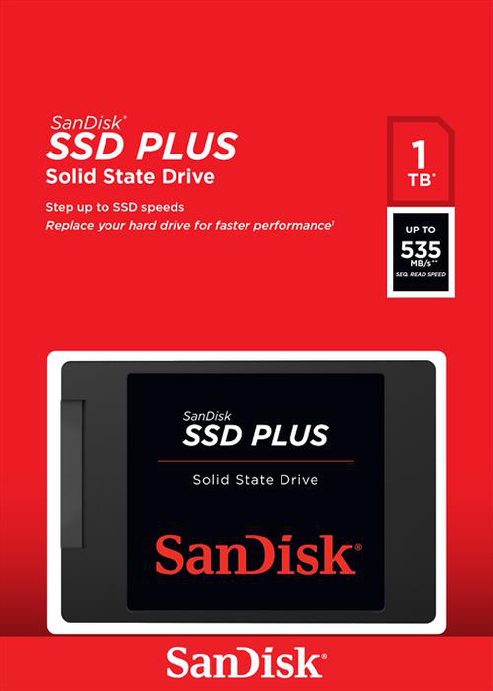 Immagine del prodotto SANDISK - SSD INTERNA PLUS 1TB (535MB/S LETTURA, 350