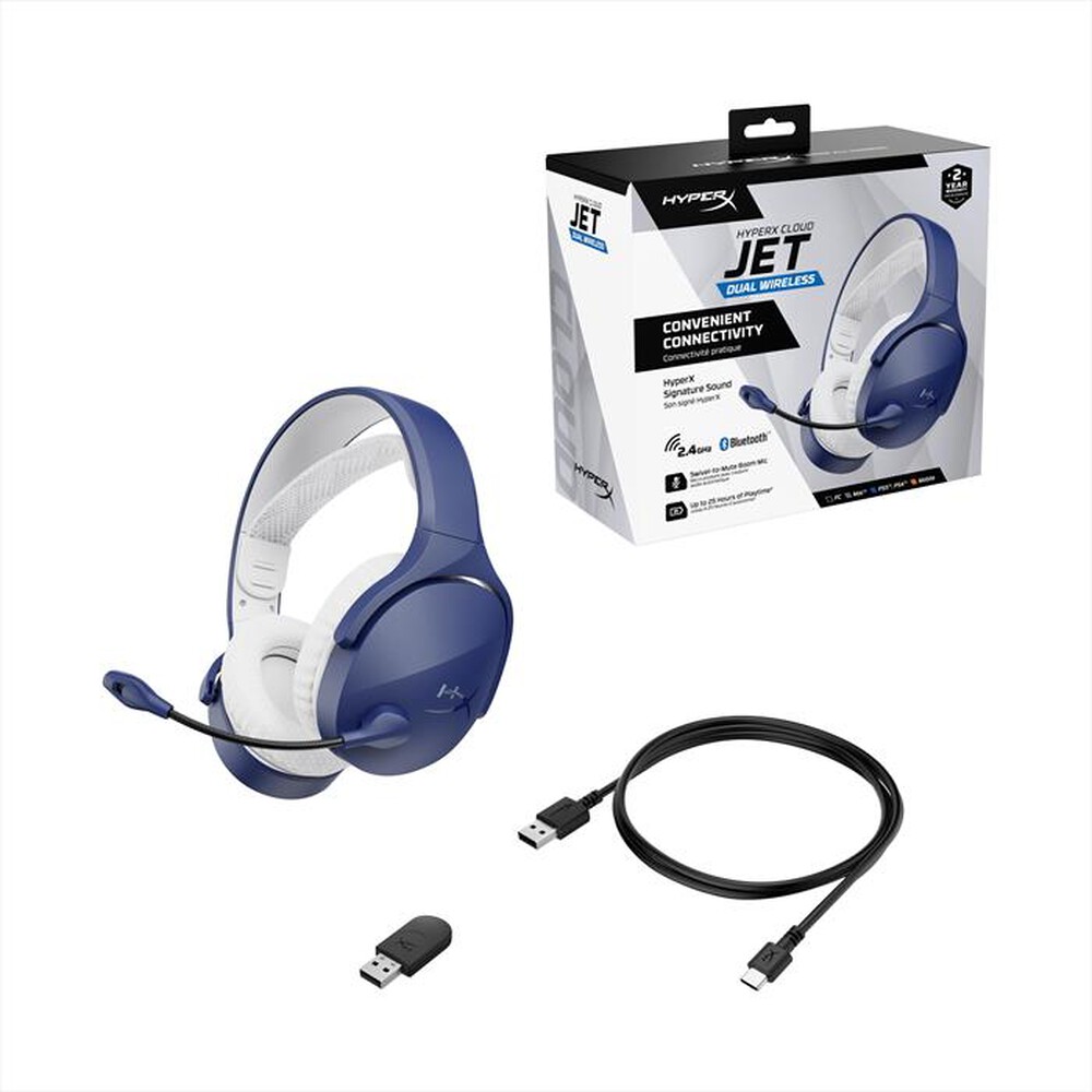 Immagine del prodotto HYPERX - Cuffie Gaming CLOUD JET - DUAL WIRELESS-Light Blue