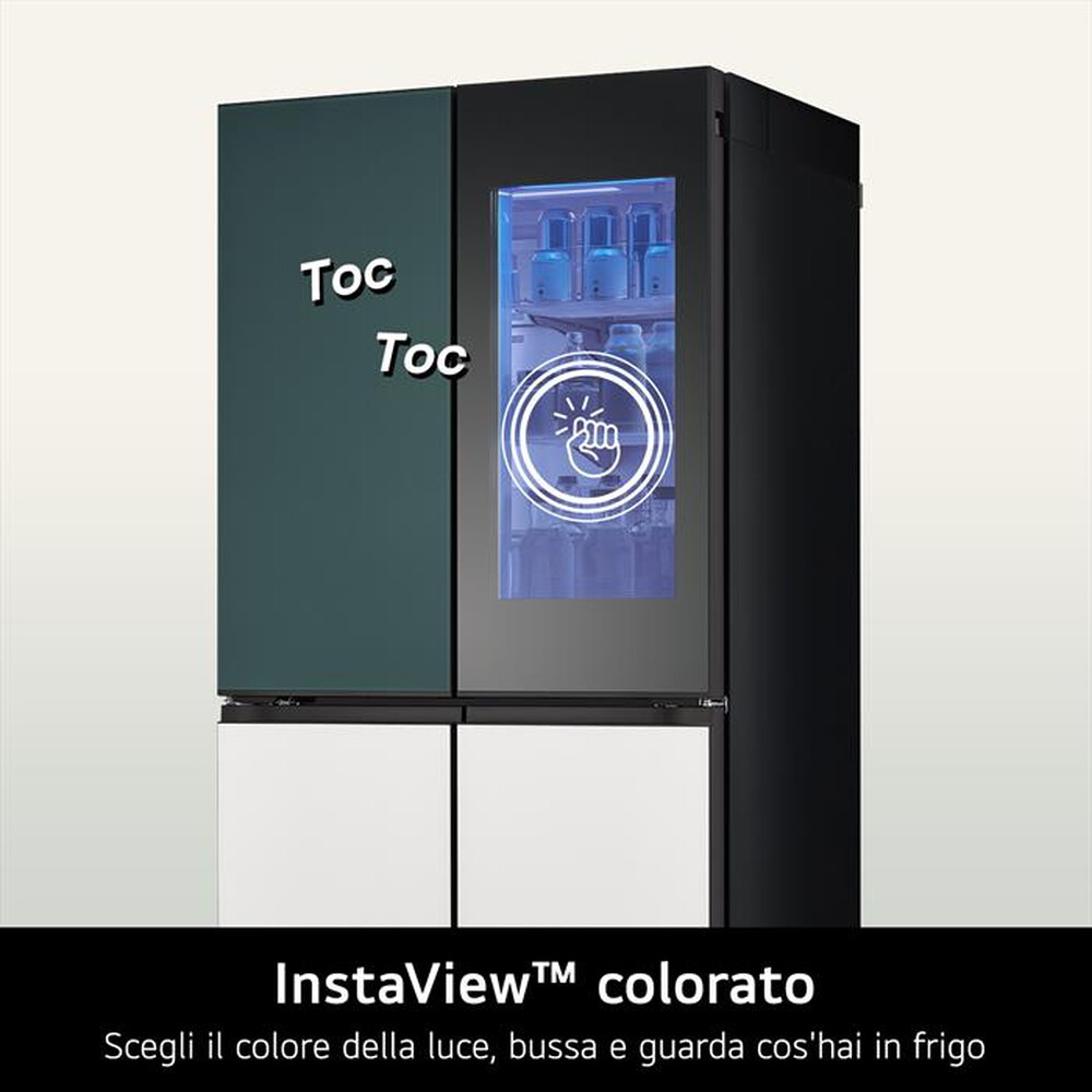 Immagine del prodotto LG - Frigorifero 4 porte GMV960NNME Classe E 617L-Multicolour