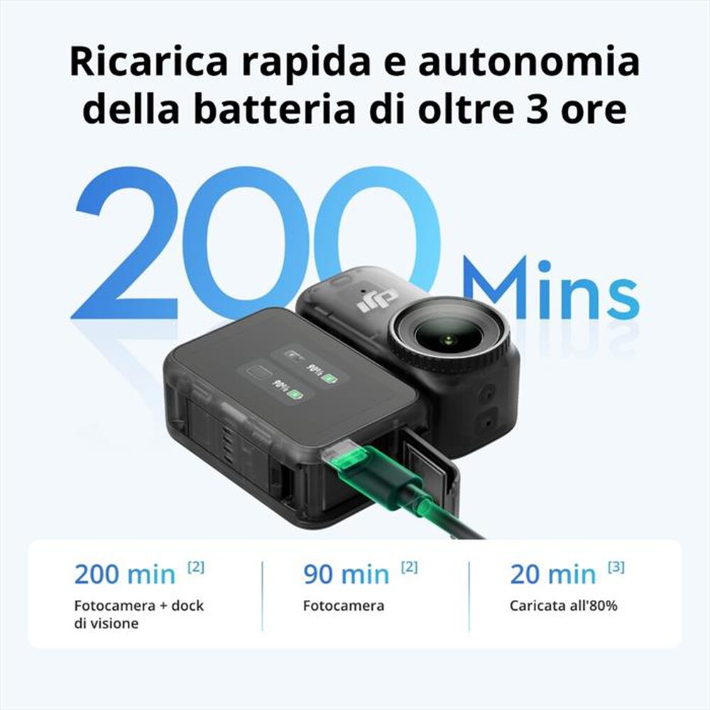 Immagine del prodotto DJI - Action cam OSMO NANO STANDARD COMBO (128GB)-Nero