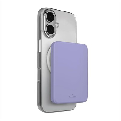 PURO - Batteria Esterna 4200mAh Ultra Mini MagSafe-Lavander Blue