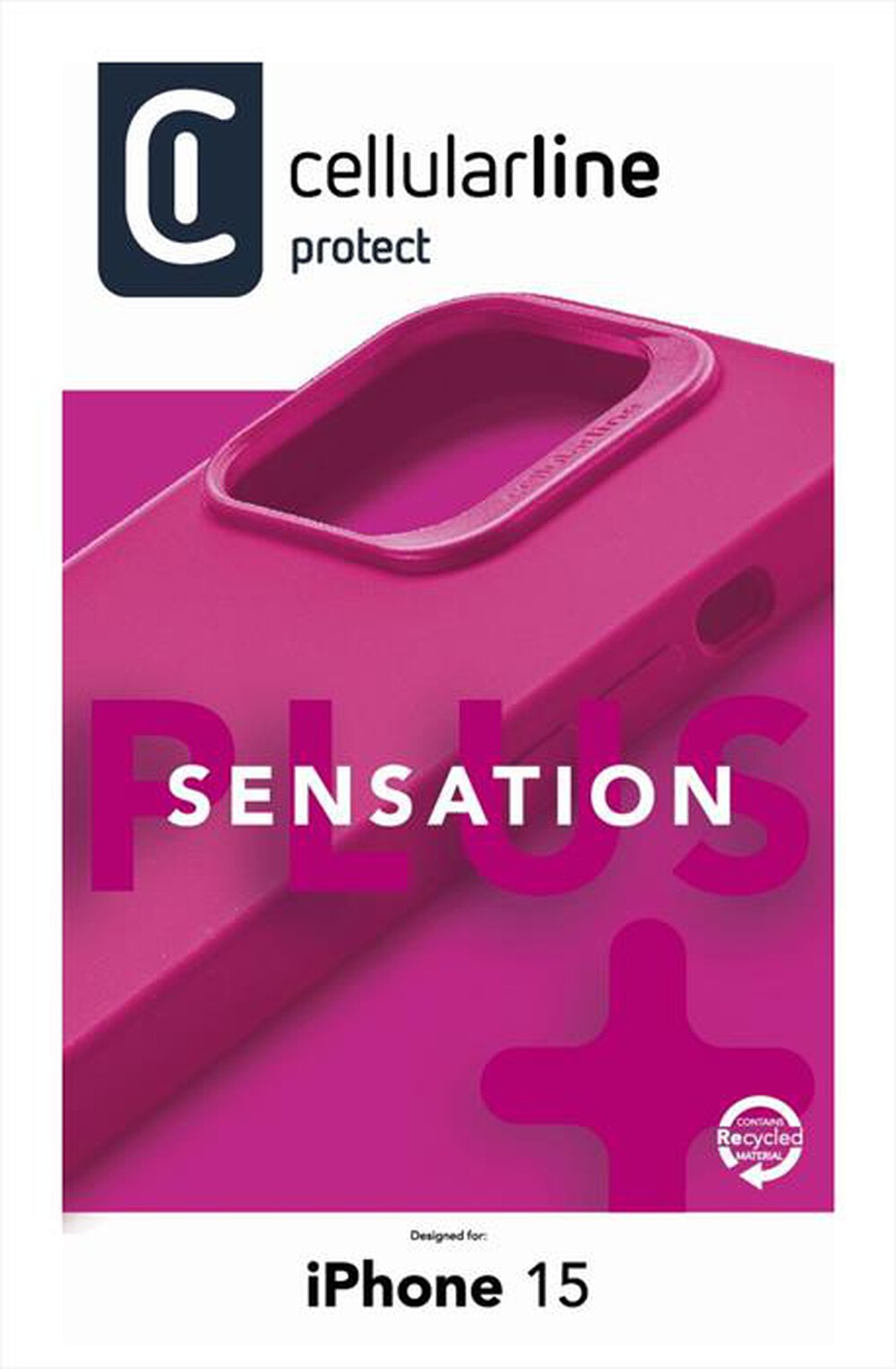 Immagine del prodotto CELLULARLINE - Custodia back SENSPLUSIPH15P per iPhone 15-Rosa