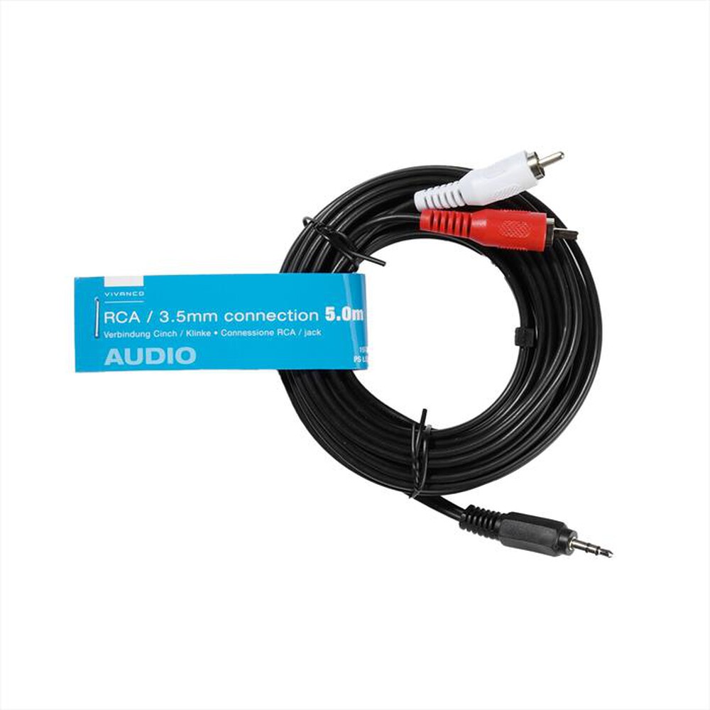 Immagine del prodotto SBS - Audiolead 3,5mm plug - 2x RCA plugs 5m-Nero