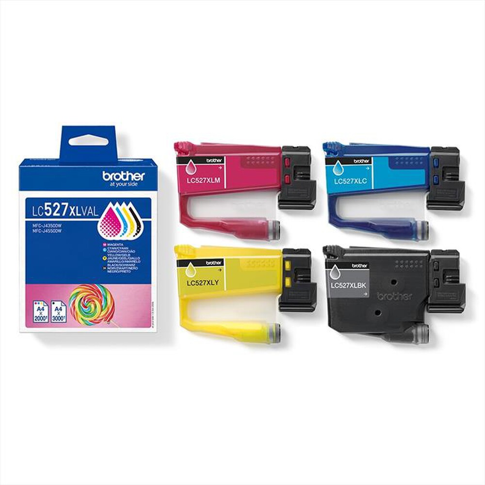 Immagine del prodotto BROTHER - Kit da 4 cartucce LC527XLVAL-Multicolore