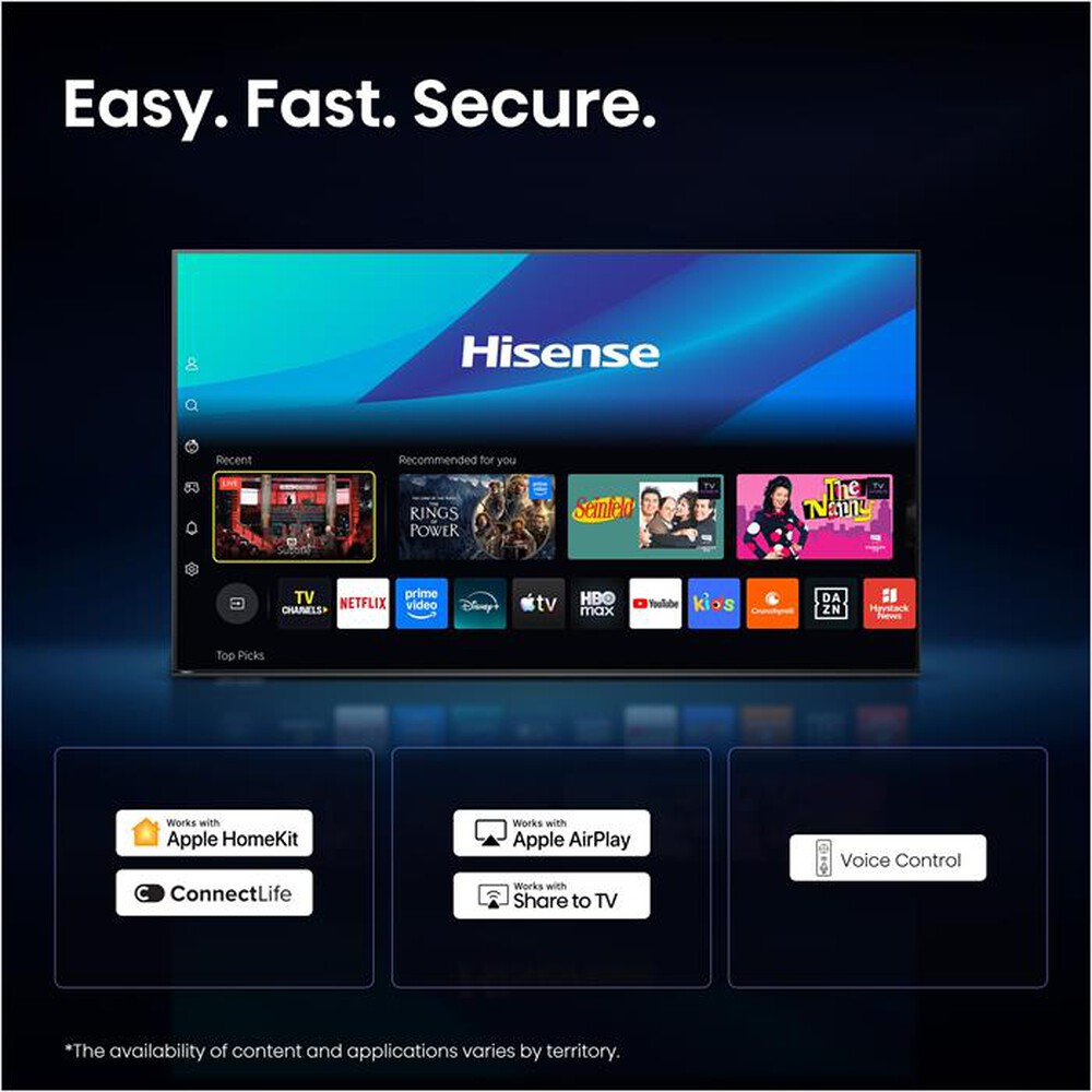 Immagine del prodotto HISENSE - Smart TV 100" QLED 4K 100E7S PRO 144Hz-NERO