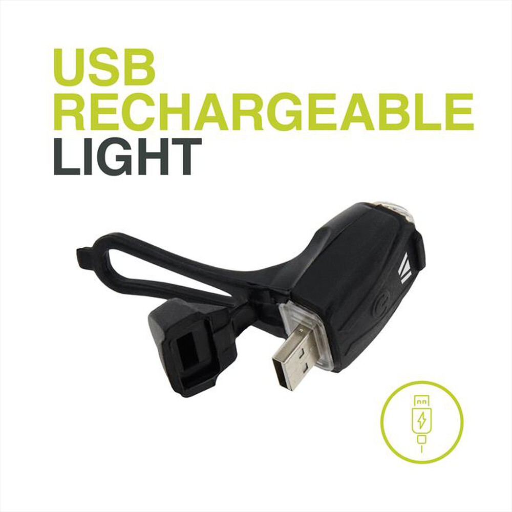 Immagine del prodotto NEWRBAN - Luce USB per bici e monopattino NEWMLIGHTUSBK-Nero