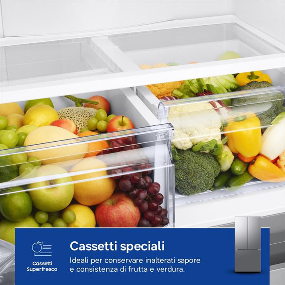 Immagine del prodotto SAMSUNG - Frigorifero combinato RF50C510ES9/EF Classe E 496l-METAL INOX