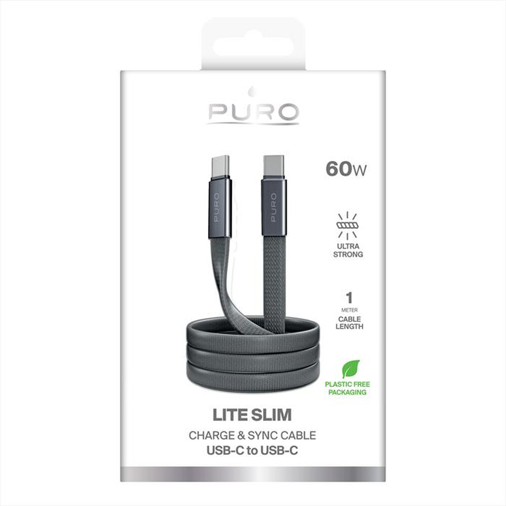 Immagine del prodotto PURO - Cavo Slim AIR 60W 1mt-Nero