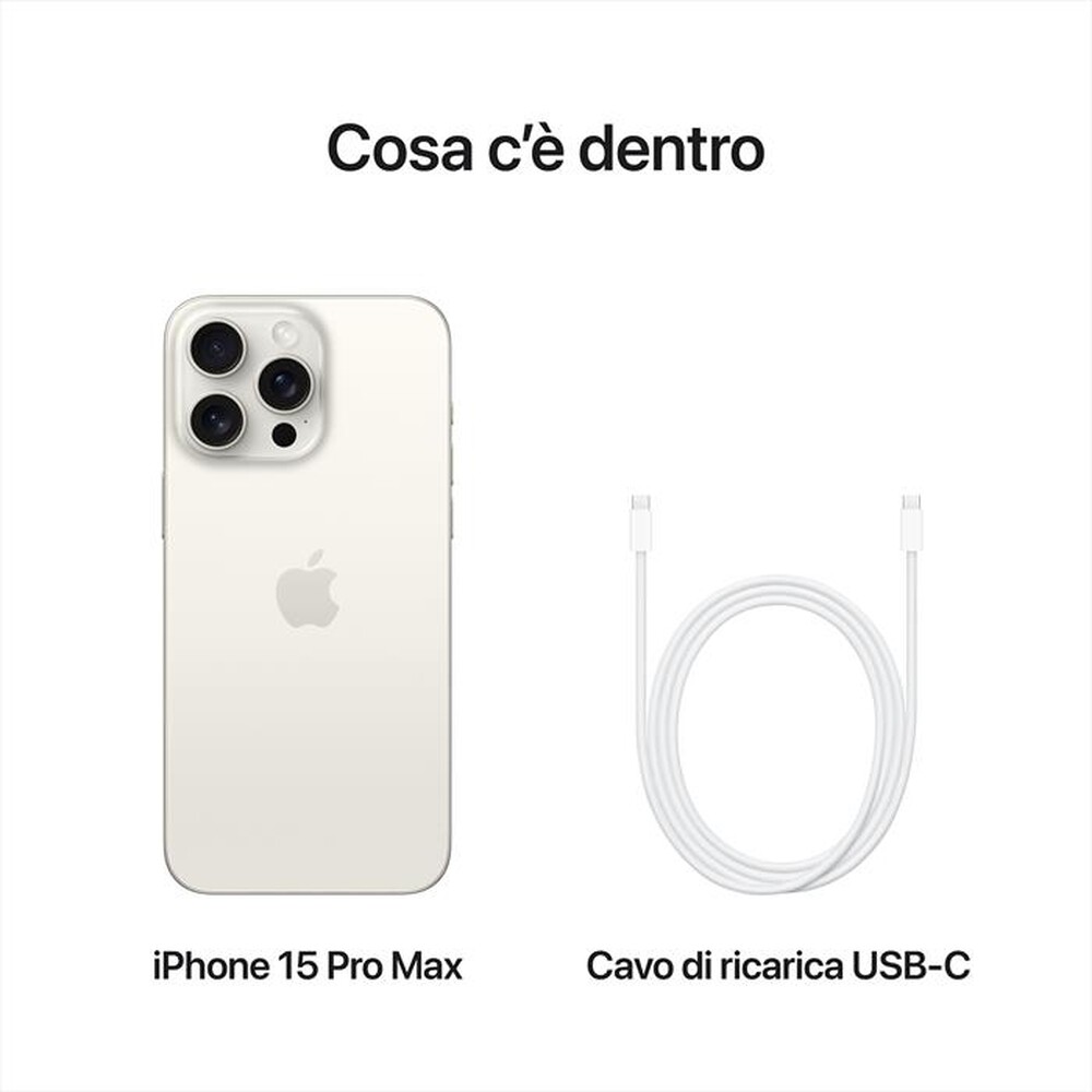 Immagine del prodotto APPLE - iPhone 15 Pro Max 1TB-Titanio Bianco