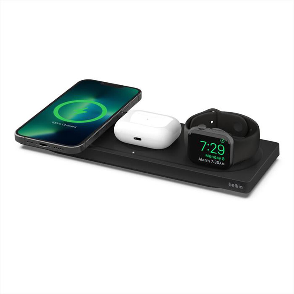 Immagine del prodotto BELKIN - TAPPETINO DI RICARICA WIRELESS MAGSAFE 3 IN 1-nero