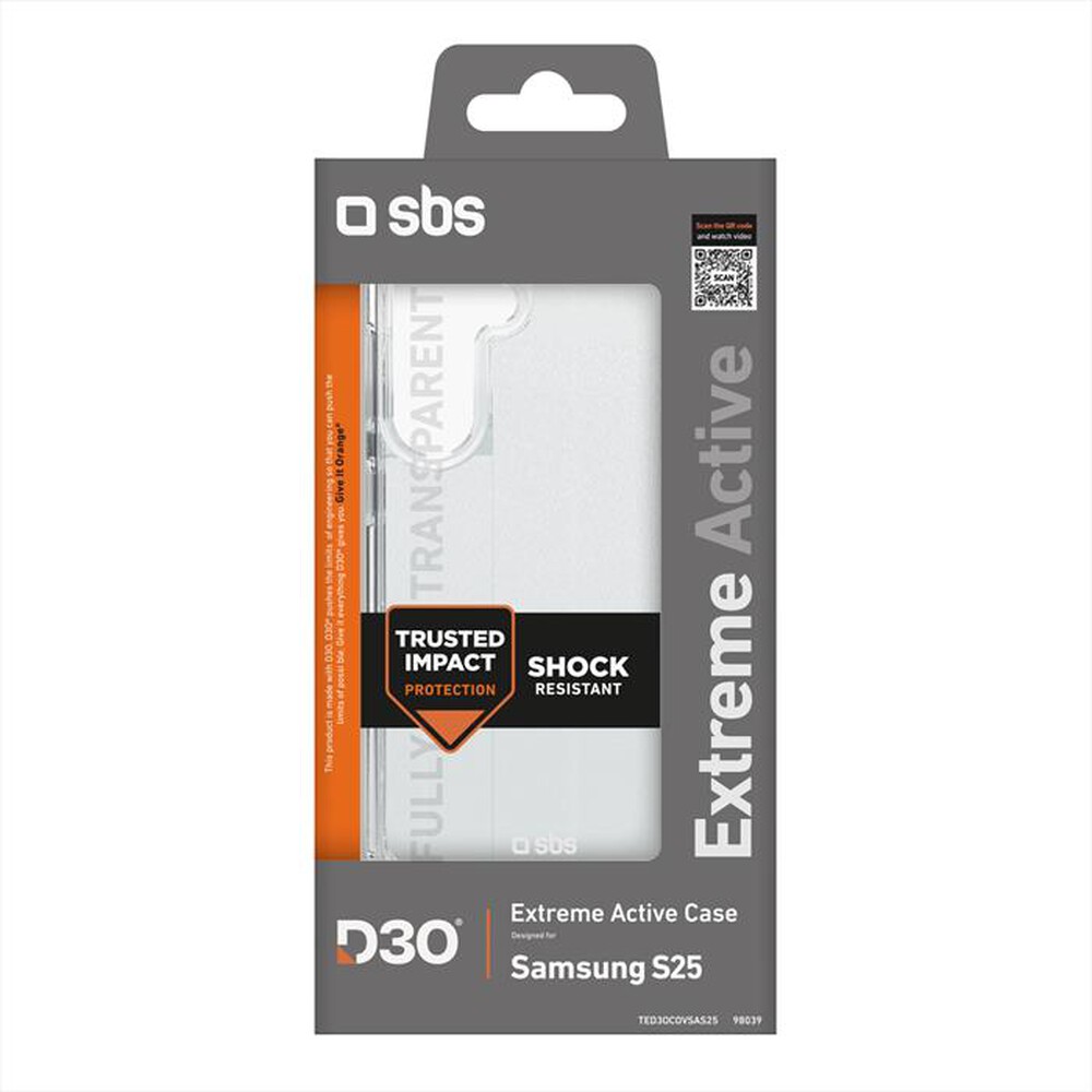 Immagine del prodotto SBS - Cover TED3OCOVSAS25 per Samsung S25-Trasparente
