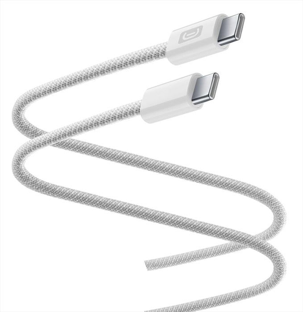 Immagine del prodotto CELLULARLINE - FLEXFORCE CAVO SILICONATO TELATO USB-C TO USB-C-Bianco