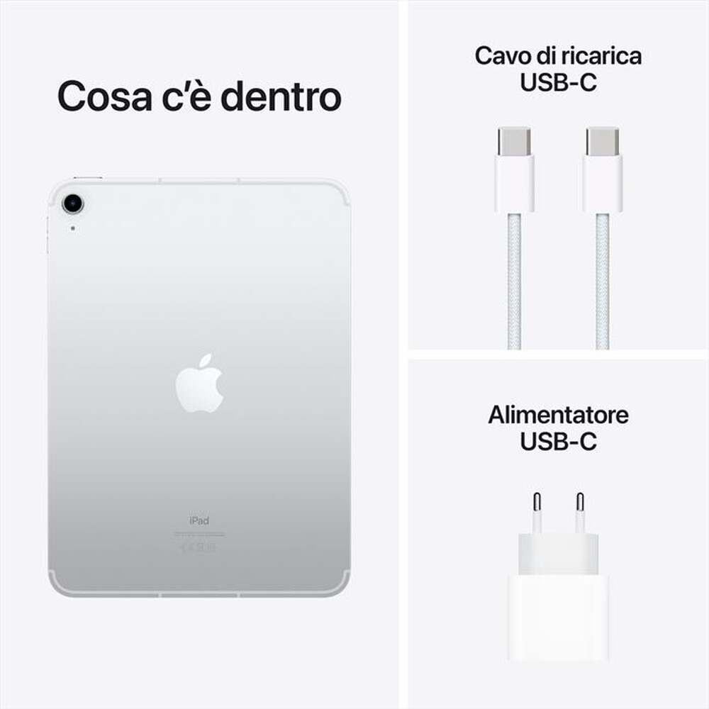 Immagine del prodotto APPLE - iPad 10.9" WI-FI + CELLULAR 64GB-Argento