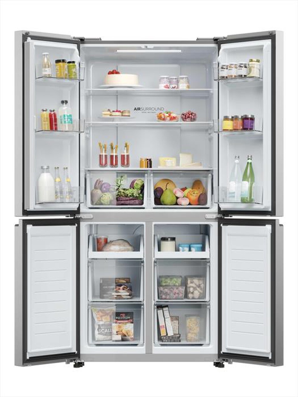Immagine del prodotto HAIER - Frigorifero 4 porte HCR3818DNMM Classe D 467lt-Acciaio inox