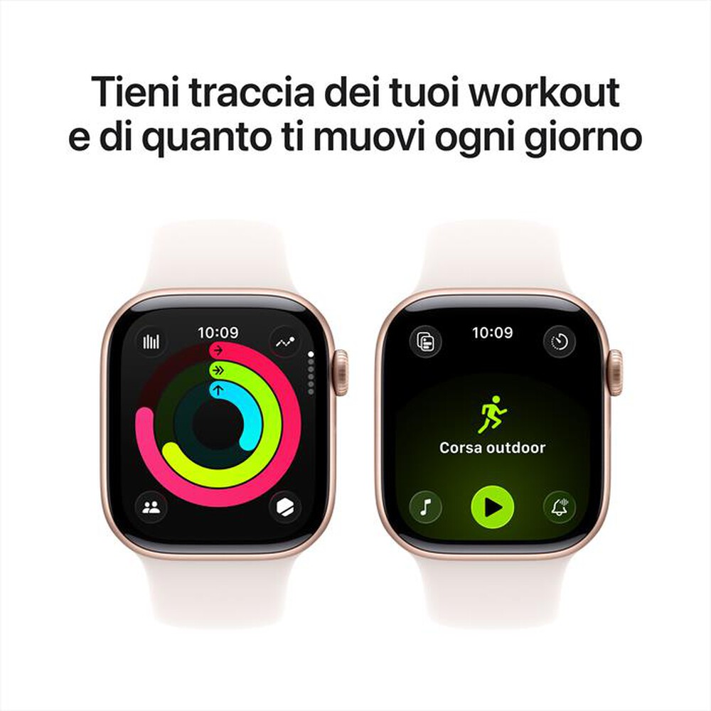 Immagine del prodotto APPLE - Watch Series 11 GPS 42mm Alluminio-Oro Rosa - Band Rosa Fard S/M