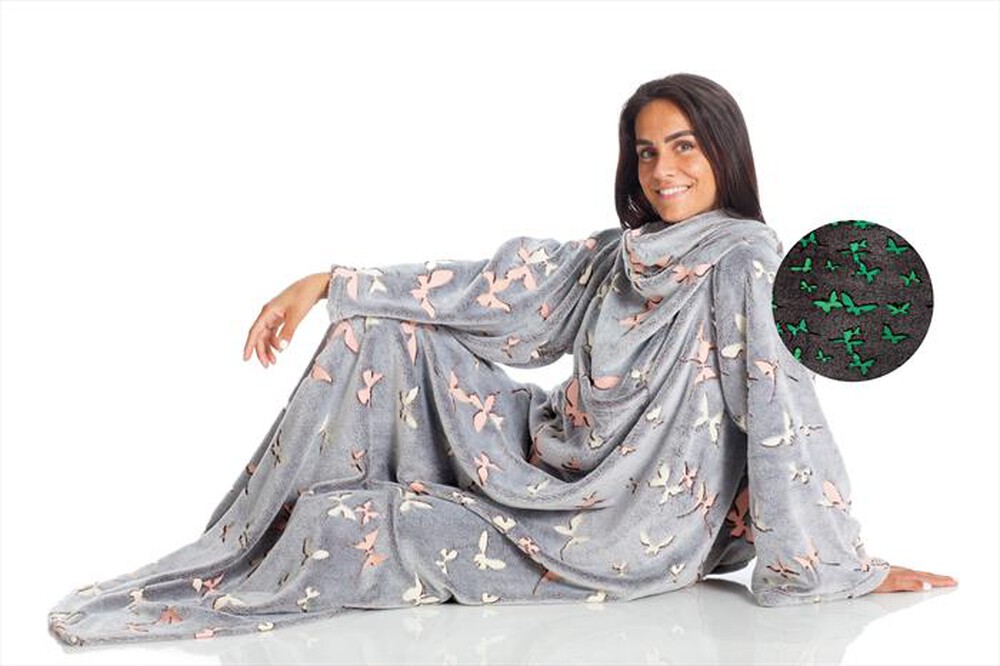 Immagine del prodotto KANGURU - Coperta con le maniche DELUXE GLOW BUTTERFLIES