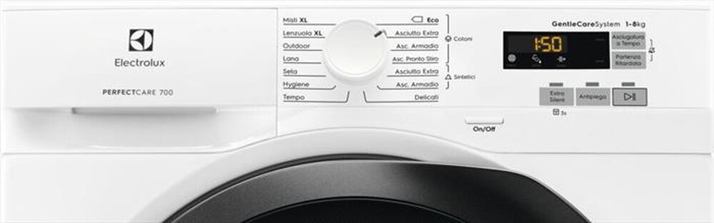 Immagine del prodotto ELECTROLUX - Asciugatrice EW7H583B 8Kg Classe C-Bianco/obl&ograve; nero