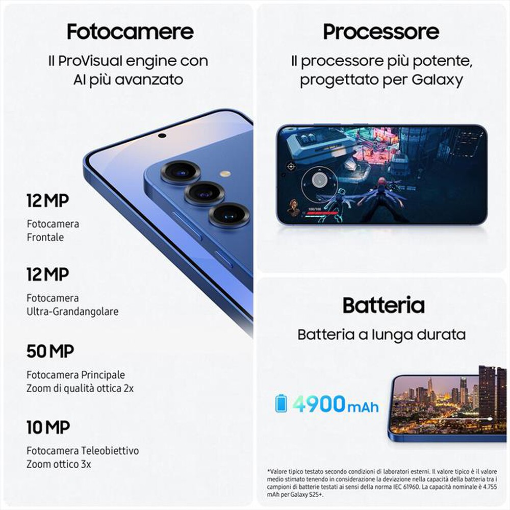 Immagine del prodotto SAMSUNG - Smartphone Galaxy S25+ 256GB-Navy