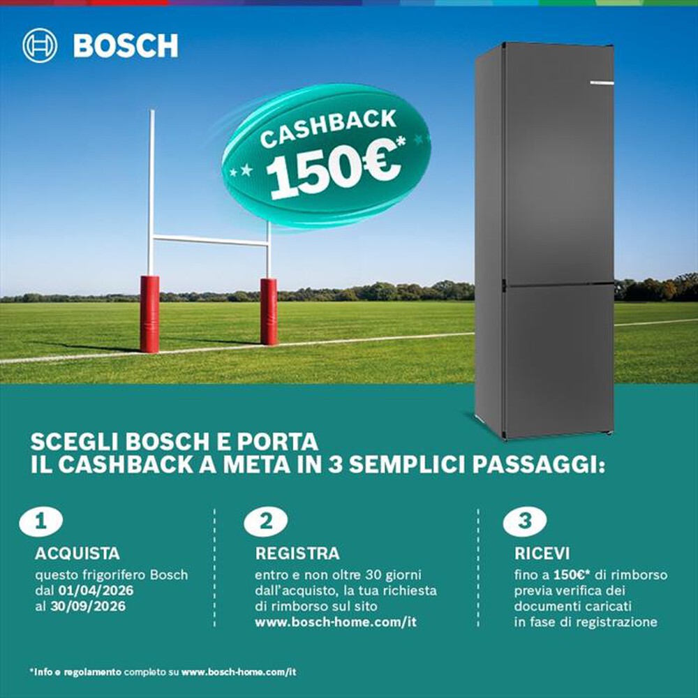 Immagine del prodotto BOSCH - Frigorifero combinato KGN39OCAF Classe A 363lt-Acciaio