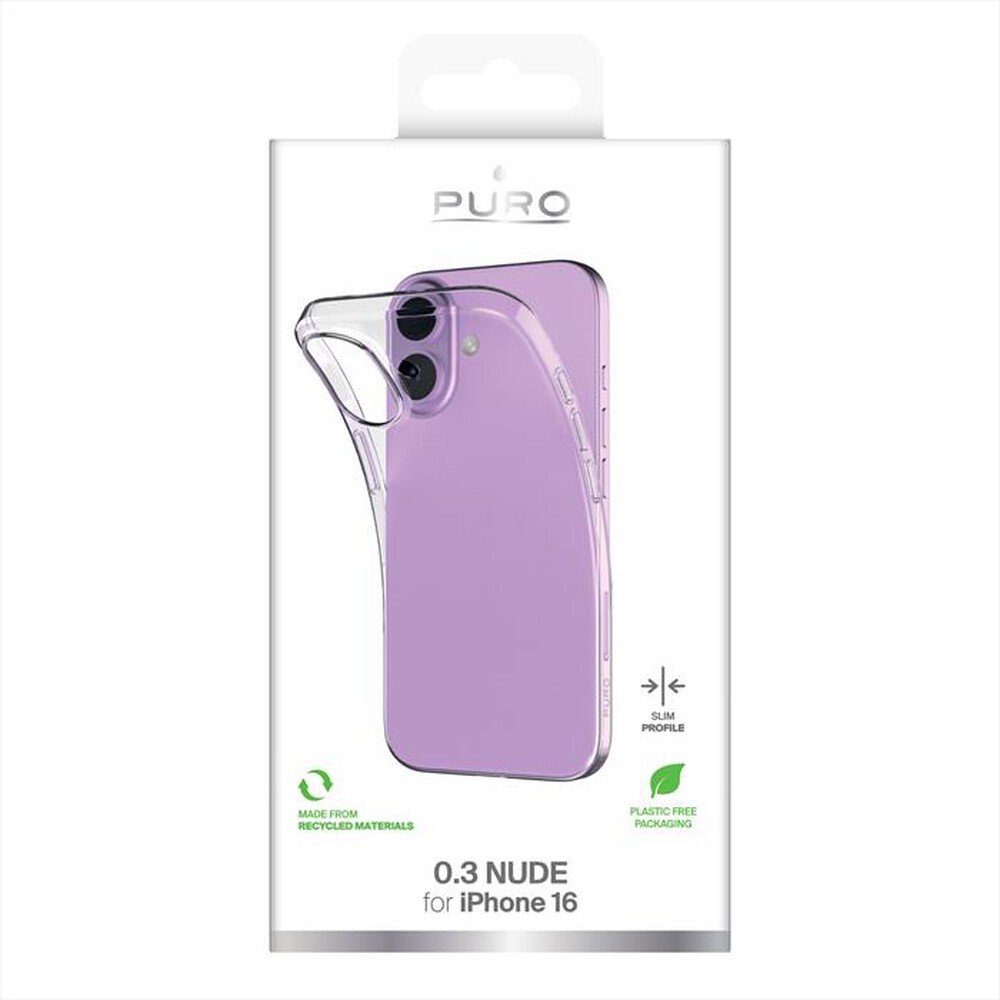 Immagine del prodotto PURO - Cover 0.3 Nude per iPhone 16-Trasparente