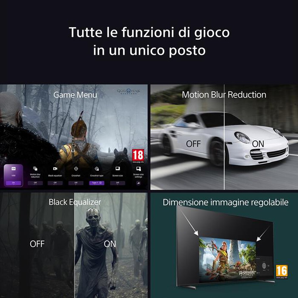 Immagine del prodotto SONY - Smart TV OLED 77" 4K K77XR8APAEP 120Hz-Nero