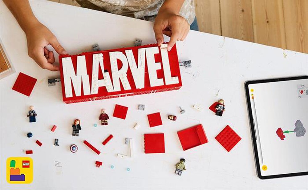 Immagine del prodotto LEGO - SUPER HEROES MARVEL Logo e Minifigure MARVEL 76313