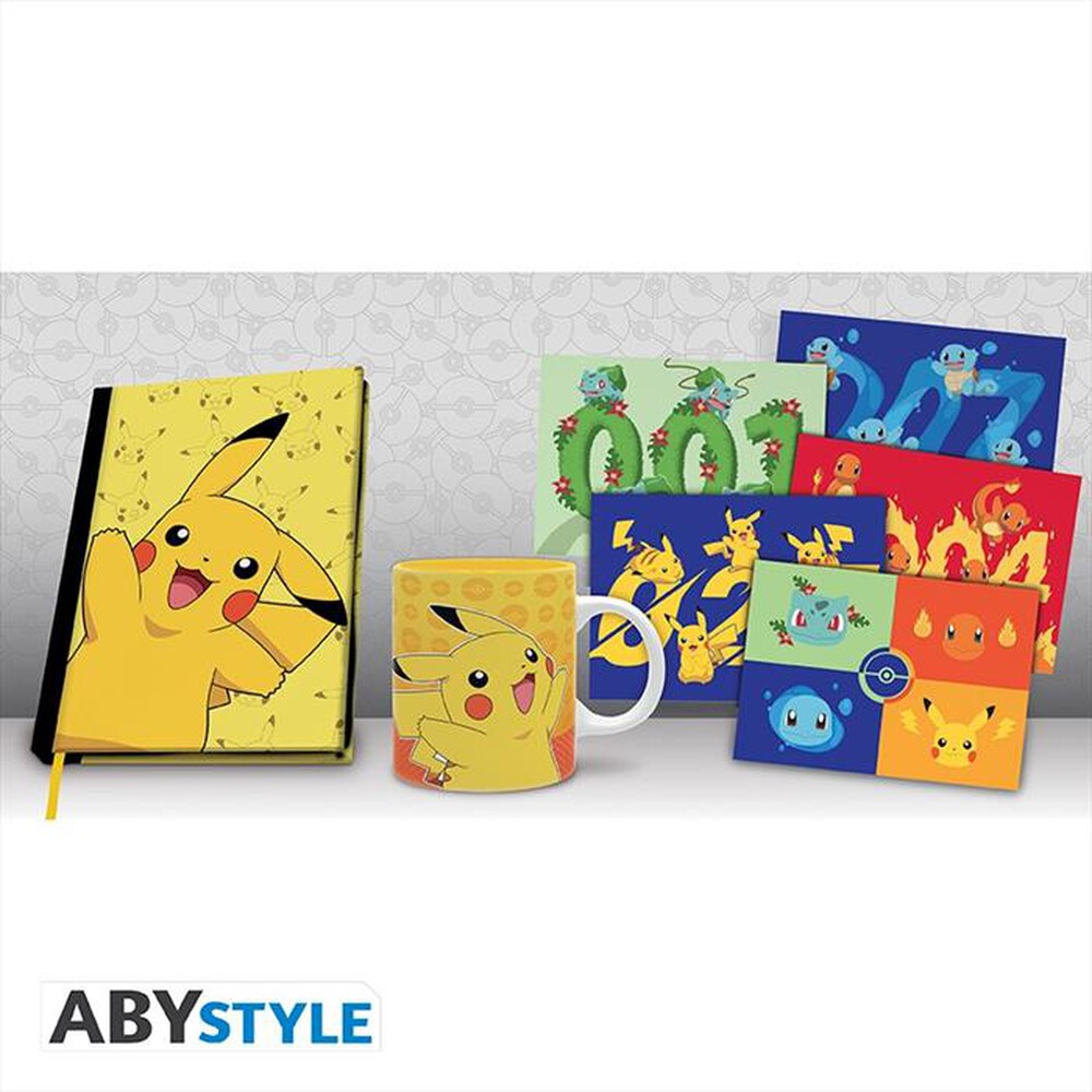 Immagine del prodotto ABYSSE - POKEMON -SET QUADERNO A5+MUG320ML+CARTOL PIKACHU-multicolore