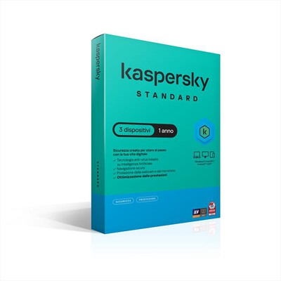 KASPERSKY - Standard 3 dispositivi 1 anno