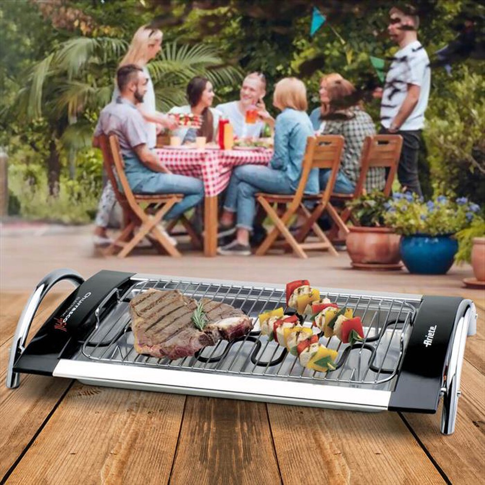 Immagine del prodotto ARIETE - Griglia elettrica CHURRASCO GRILL 732-Nero, Argento