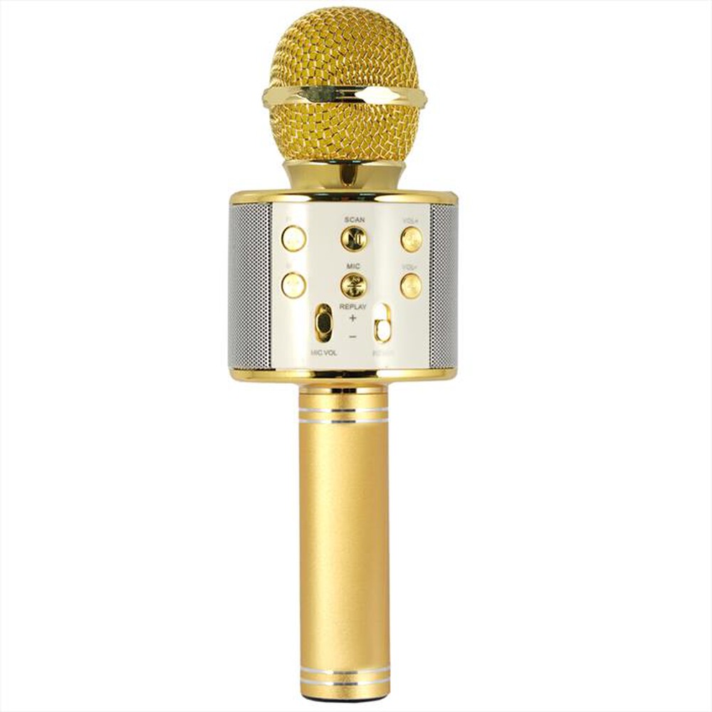 Immagine del prodotto XTREME - 27837K - Microfono Karaoke Hollywood-GOLD