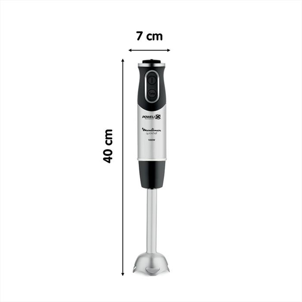 Immagine del prodotto MOULINEX - DD6578 Quickchef 2in1 Frullatore a Immersione-acciaio inox / nero