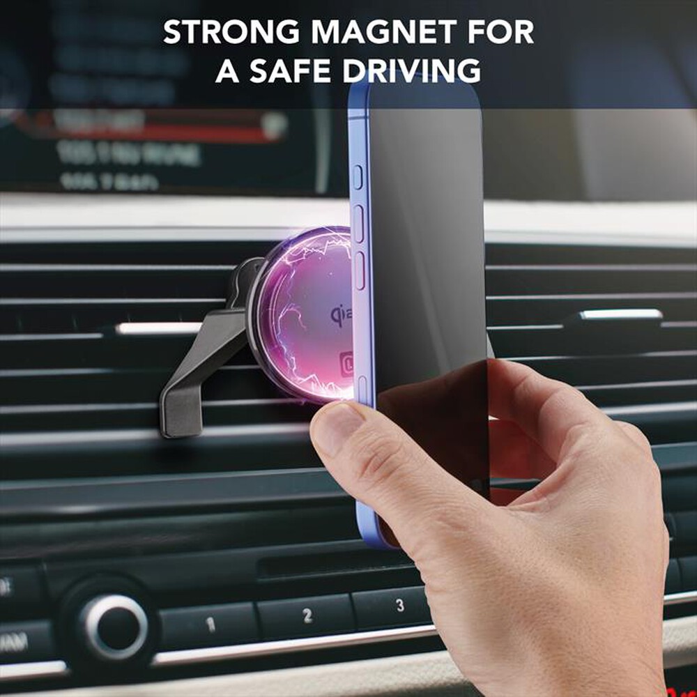 Immagine del prodotto CELLULARLINE - Supporto auto magnetico con tecnologia Qi2-Nero