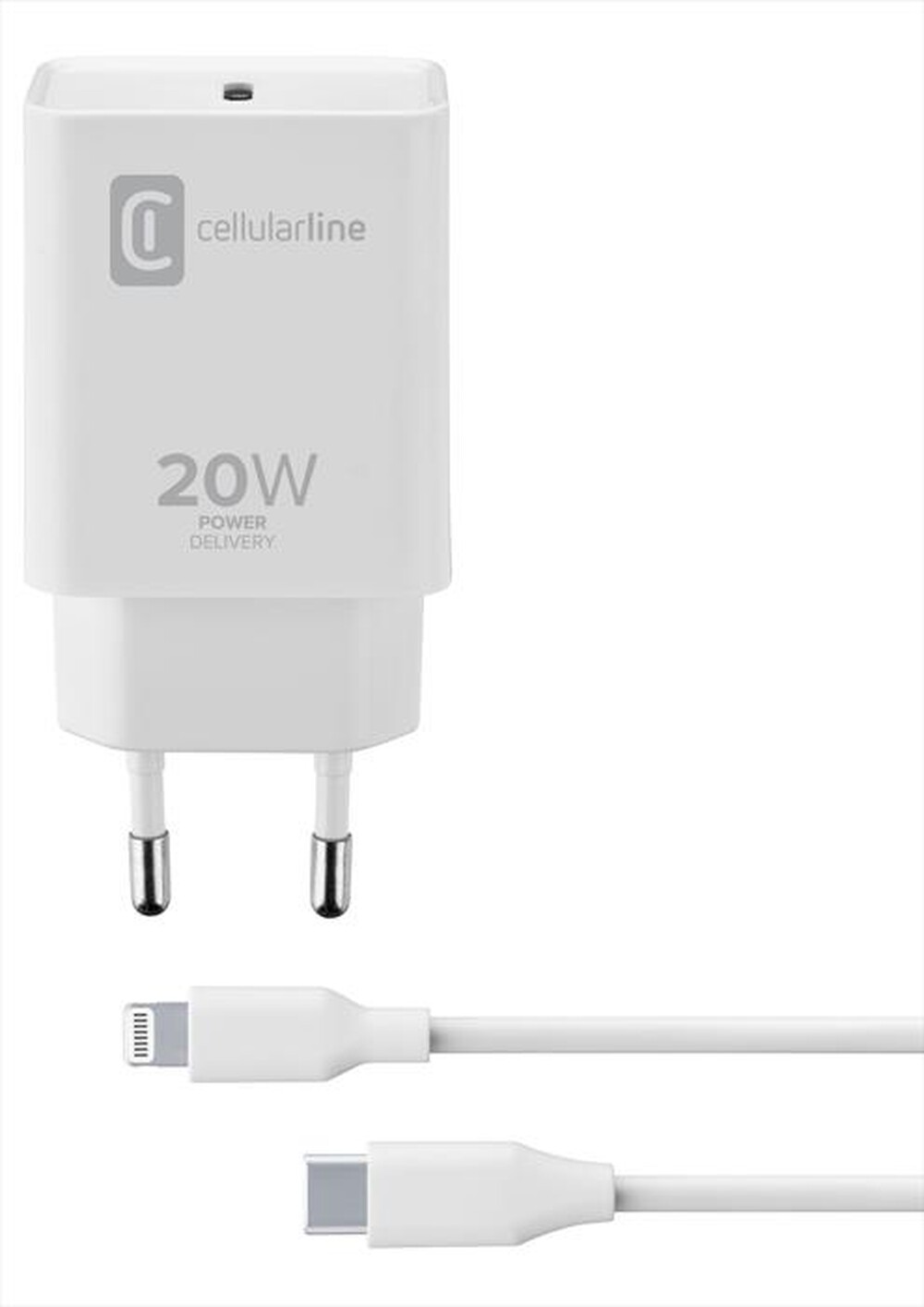 Immagine del prodotto CELLULARLINE - ACHIPDKITC2LMFI20W Carica Batterie-Bianco