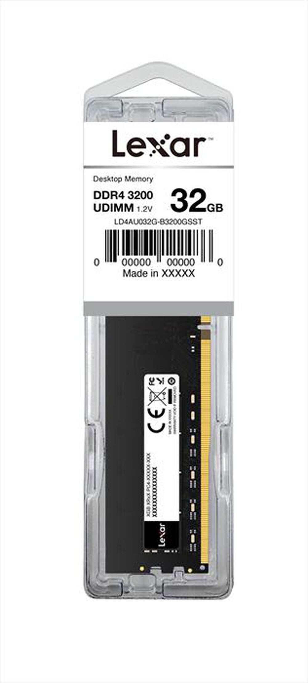 Immagine del prodotto LEXAR - 32GB DDR4 288 PIN-Black