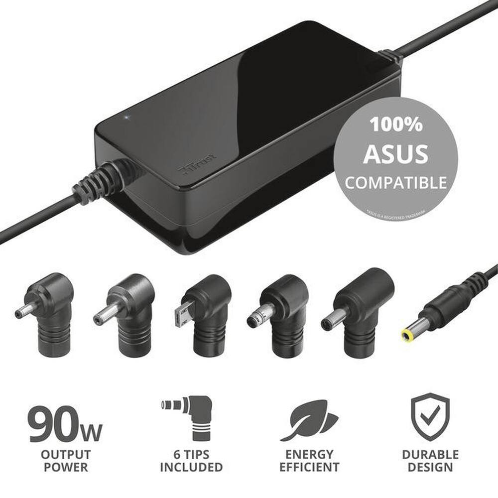 Immagine del prodotto TRUST - MAXO ASUS 90W LAPTOP CHARGER-Black
