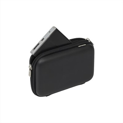 RIVACASE - 9102 CUSTODIA PER HARDISK/GPS NERO IN SEMILPELLE-Nero