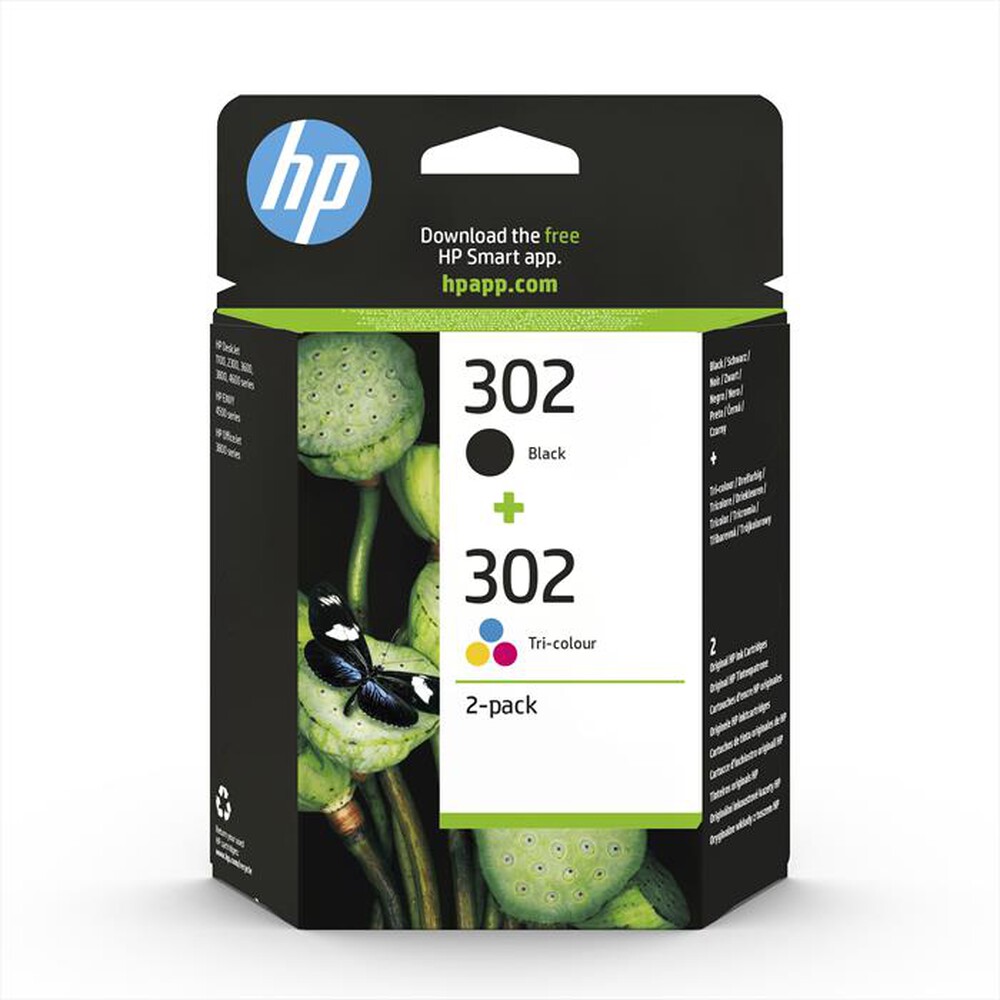 Immagine del prodotto HP - COMBO PACK 302-Nero, Tricromia