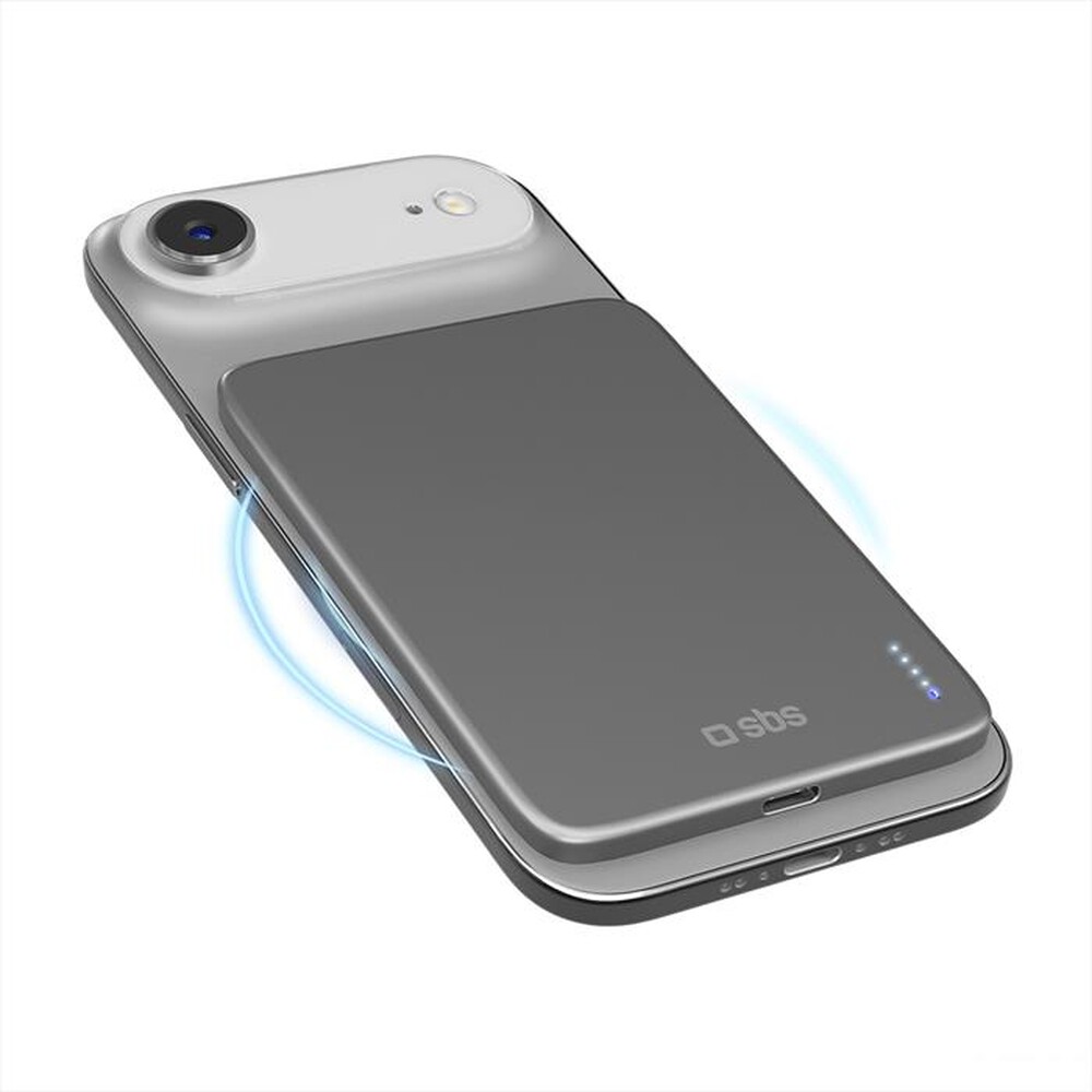 Immagine del prodotto SBS - Powerbank comp. con ricarica wireless magnetica-Nero