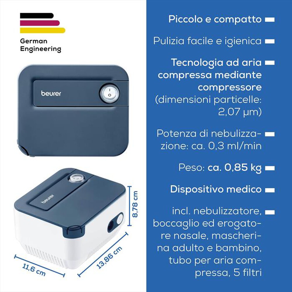 Immagine del prodotto BEURER - Aereosol IH 16-Bianco e blu