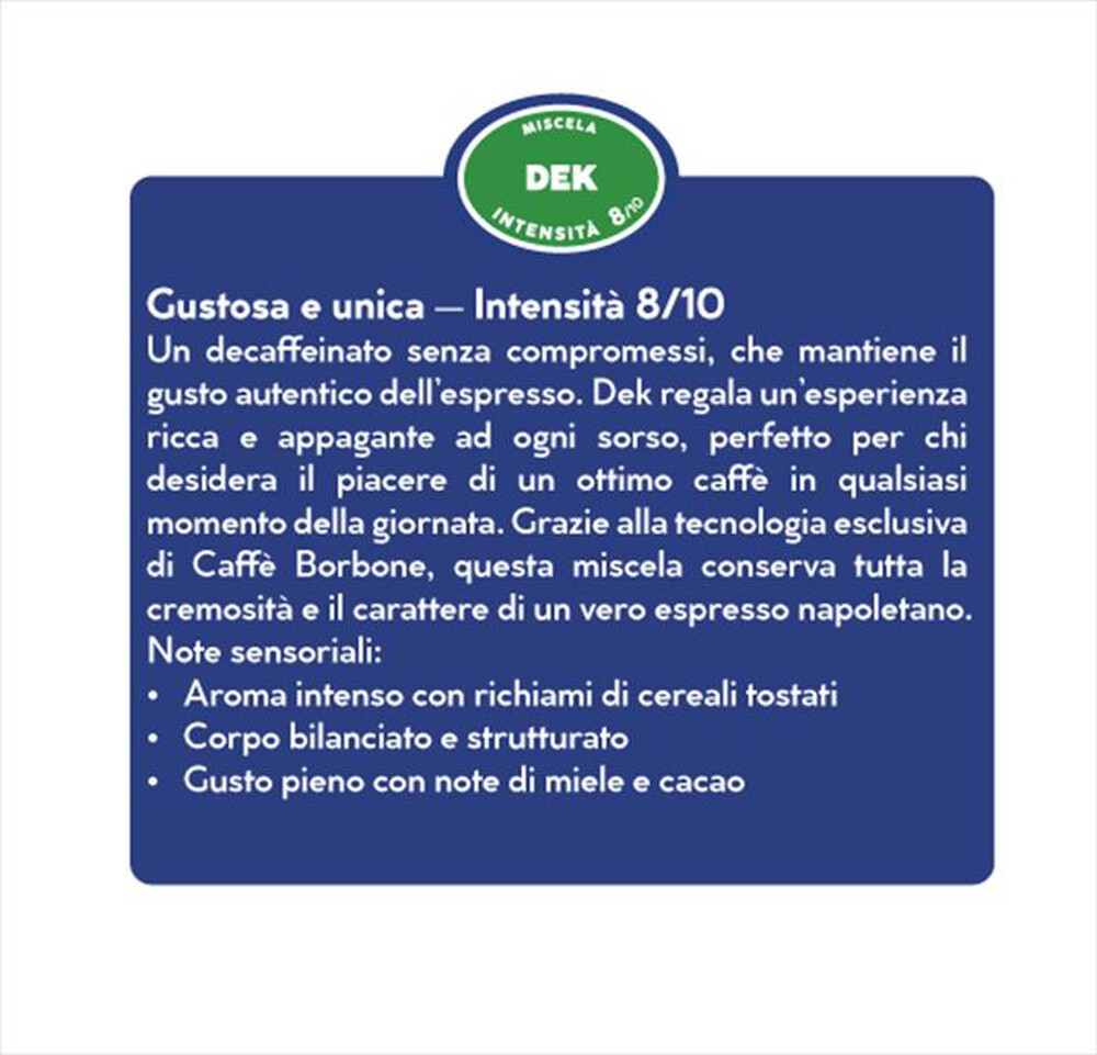Immagine del prodotto CAFFE BORBONE - NESPRESSO DEK 50-Multicolore