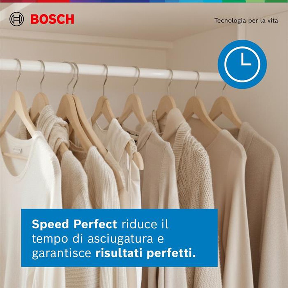 Immagine del prodotto BOSCH - Asciugatrice Serie 6 WQG233D1II 8Kg Classe C-Bianco