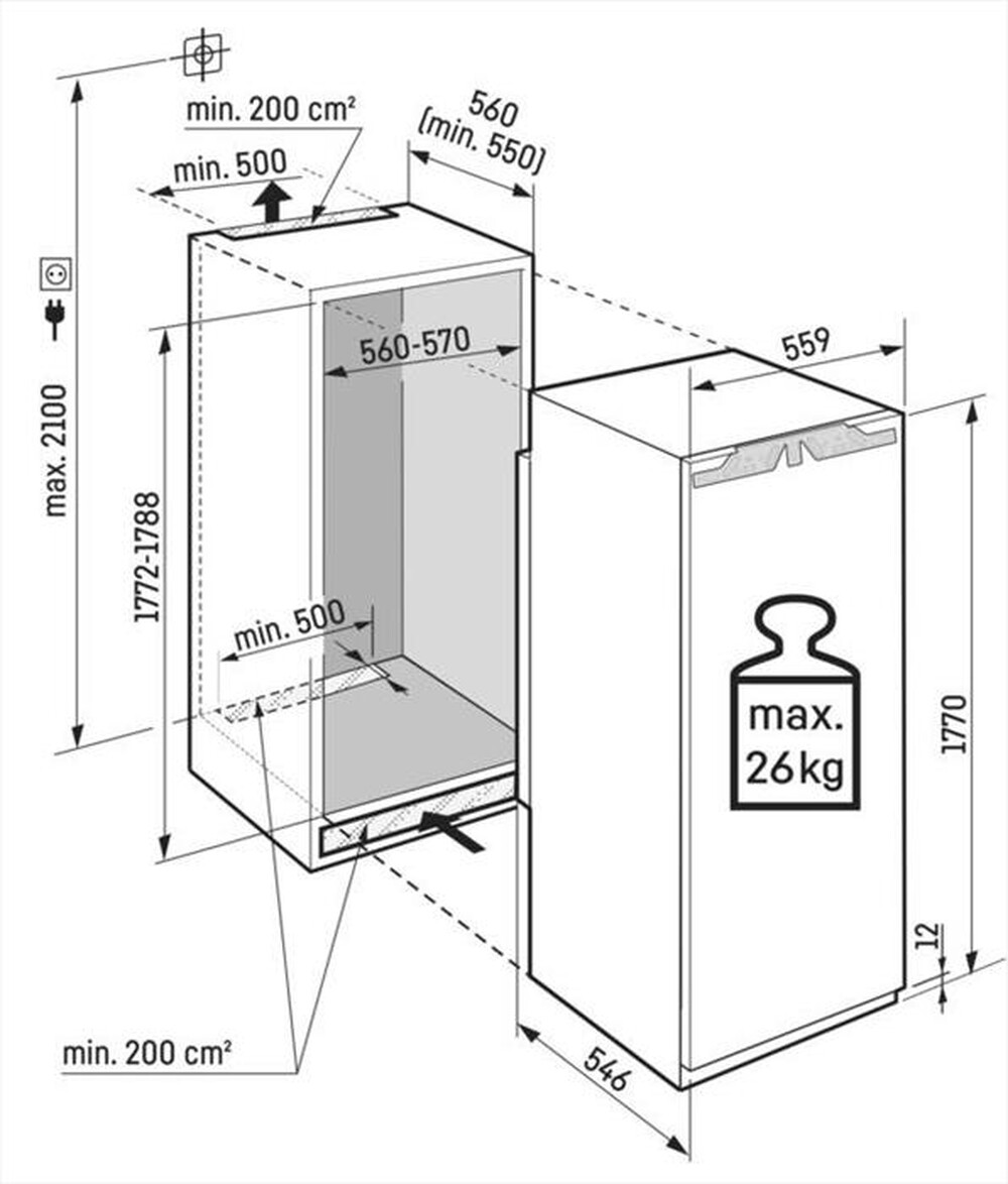 Immagine del prodotto LIEBHERR - Frigorifero 1 porta IRBD 5120-22 Classe D 294 lt