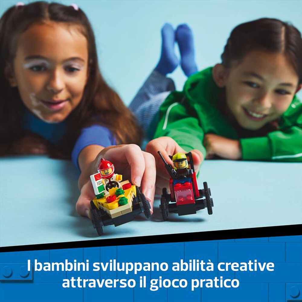 Immagine del prodotto LEGO - CITY Veicoli da corsa: pizzaiolo vs pompiere 60458