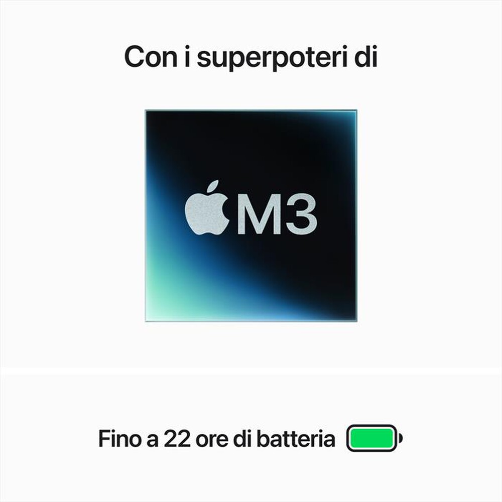 Immagine del prodotto APPLE - MACBOOK PRO 14'' M3 CORE 8 CPU CORE 10 GPU 1TB-Grigio Siderale